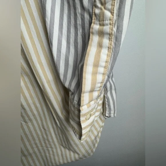 Sundance Striped 3/4 Sleeve Shirt size XS - Picture 3 of 6